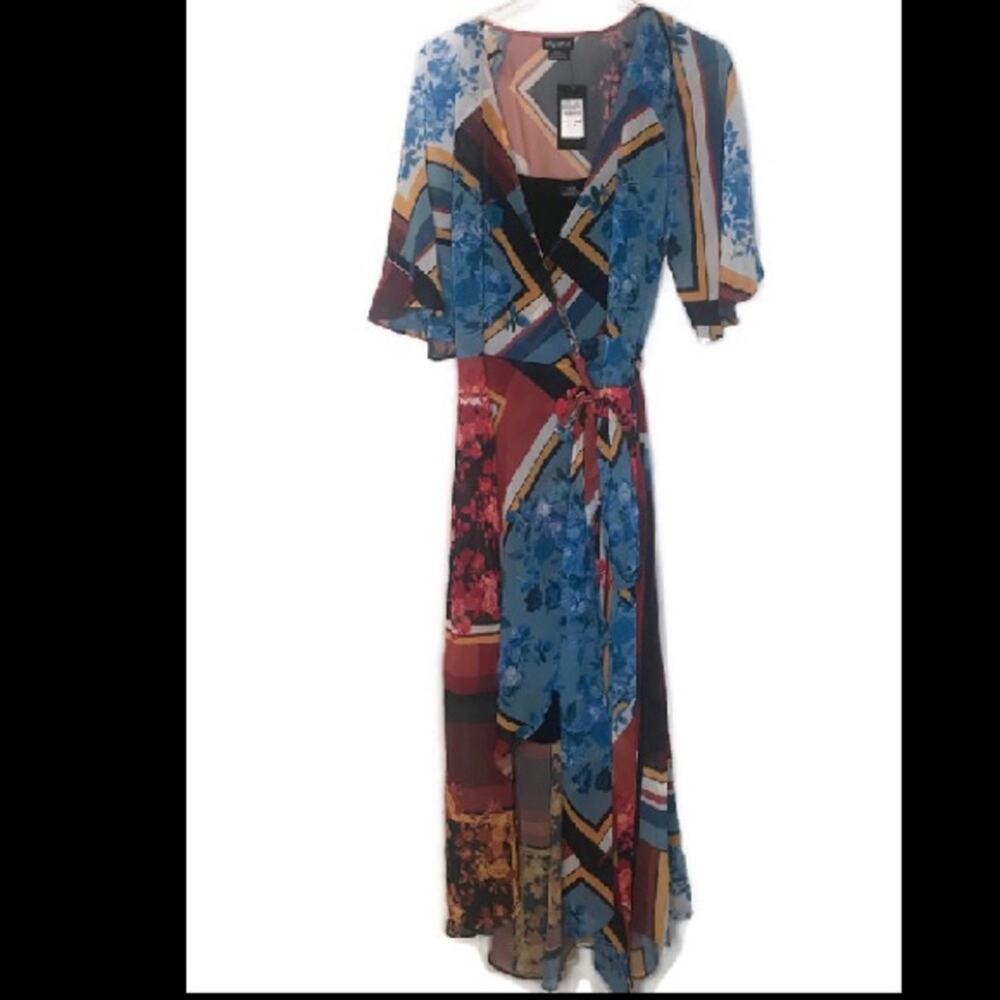 City Chic Golden Rose Maxi Dress Size 14 NEW - Picture 2 of 11